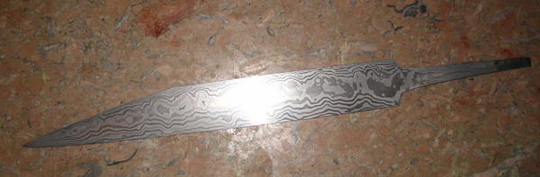 pattern welded seax blade